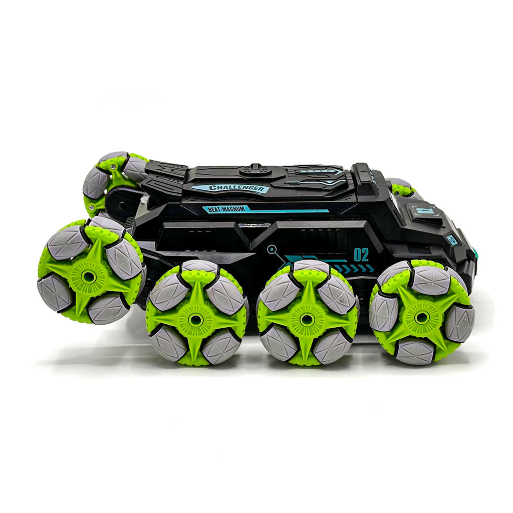 Voiture Telecommandé Enfant avec Spray et Lumières LED et Huit Roues