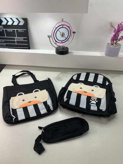 Ensemble de sacs d’école Kawai pour adolescents 3Pcs Ours  – محفظة 3 قطع كاواي