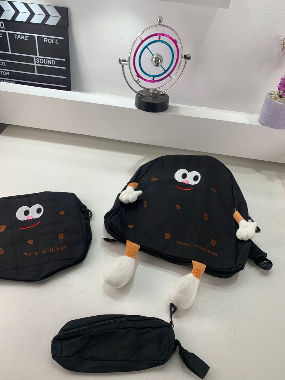 Ensemble de sacs d’école Kawai pour adolescents 3Pcs Language  – محفظة 3 قطع كاواي