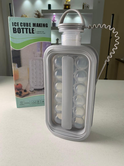 Bac à glaçons 2 en 1 portable avec 17 grilles de de refroidissement – أداة تجميد مكعبات الثلج