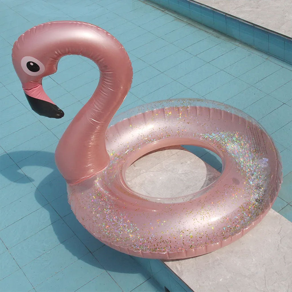 Bouée Gonflables en forme de Flamingo Rose -عوامة قابلة للنفخ فلامينجو