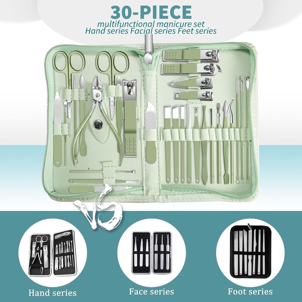 Ensemble de Manucure Professionnel 30 en 1 Kit de Soin des Ongles - مجموعة مانيكير احترافية