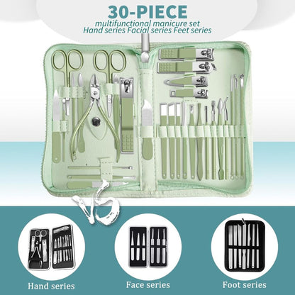 Ensemble de Manucure Professionnel 30 en 1 Kit de Soin des Ongles - مجموعة مانيكير احترافية