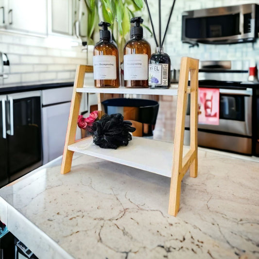 étagère en Bambou Décorative pour  Salle de Bain, Livres