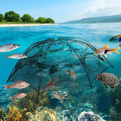 Piège de Pêche Poissons 10 Trous pliable et portable 90cm – شبكة صيد الأسماك