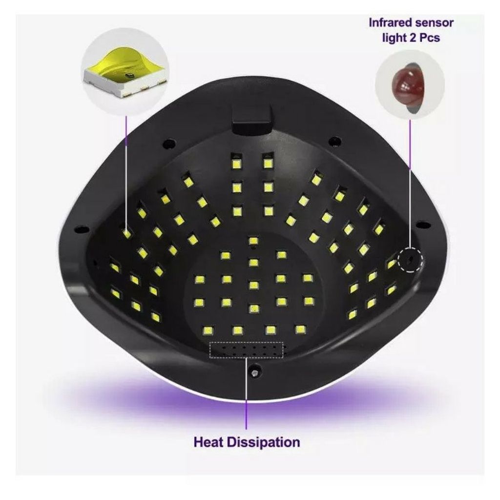 Lampe à Ongles UV LED 248W avec Capteur Automatique et Minuteries – مصباح أظافر