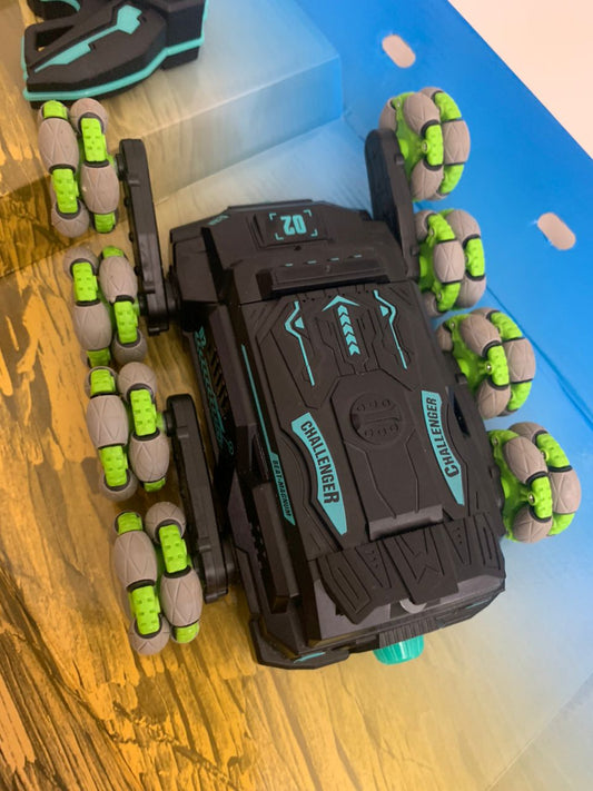 Voiture Telecommandé Enfant avec Spray et Lumières LED et Huit Roues